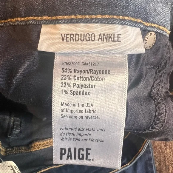 Paige  Verdugo Ankle Skinny Jeans - Picture 5 of 6